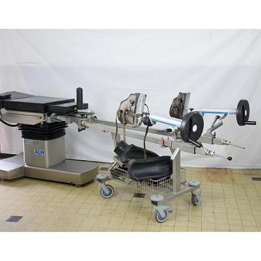 Used ALM 6090 ELECTRIC OPERATING TABLE WITH REMOTE CONTROL, CHARGER AND ORTHOPEDIC EXTENSION