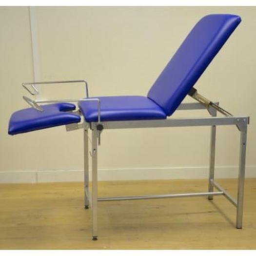 DARK BLUE GYNECOLOGICAL EXAMINATION COUCH