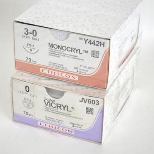 Used VICRYL SURGICAL SUTURE SET
