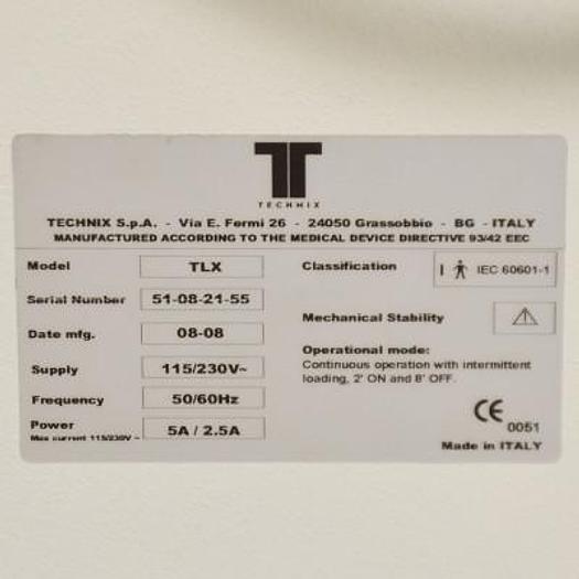 Used TECHNIX MOTORIZED UNIVERSAL RADIOLUCENT TABLE FOR VARIOUS APPLICATIONS