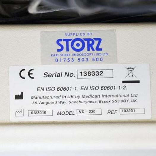 Used KARL STORZ RIGID ENDOSCOPY COLUMN