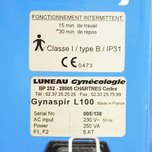 Used LUNEAU GYNASPIR L100 SURGICAL, CURETTAGE AND IVG ASPIRATOR