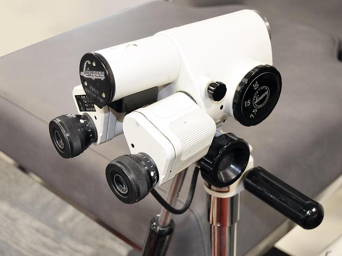 D'occasion PROMOTAL GYNECOLOGY CHAIR WITH COLPOSCOPE LEISEGANG TYPE BG