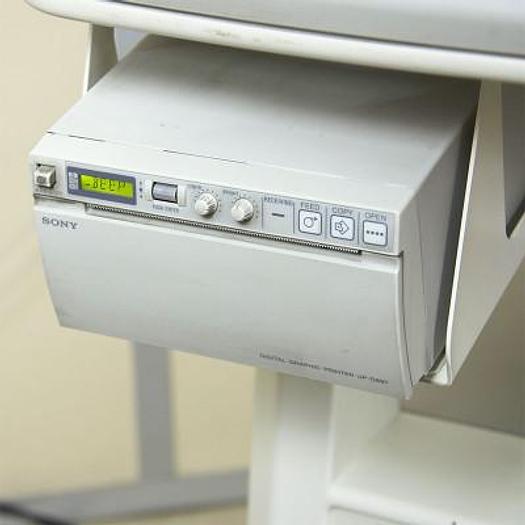 Used LOGIQ A5 GENERAL ELECTRIC ULTRASOUND SCANNER WITH FLAT SCREEN