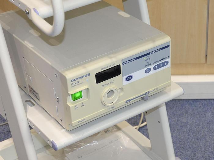 Used OLYMPUS CABINET COLUMN FOR EUROLOGY-GYNECO-ORL