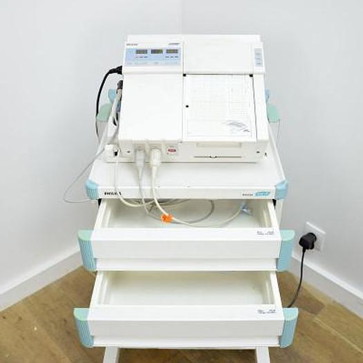 Used PHILIPS SERIES 50 IP-2 TOCOCARDIOGRAPH WITH 1 CARDIO PROBE AND 1 UTERINE CONTRACTION PROBE