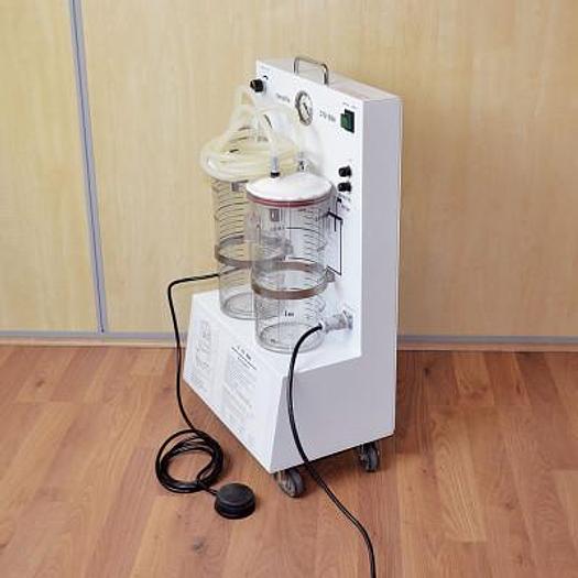 Used CURADIA C72-SSA OPERATING ROOM VACUUM CLEANER, 2 JARS, FOOT SWITCH