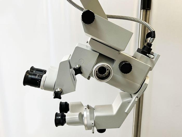 Used OPHTALMOLOGY MICROSCOPE ZEISS OPMI 6 CFC SUR STATIF S3 with 2 binoculars
