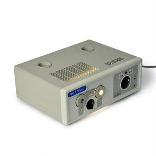 Used DOUBLE LIGHT SOURCE OPTOMIC FIBROLUX 250 HALOGEN 250W