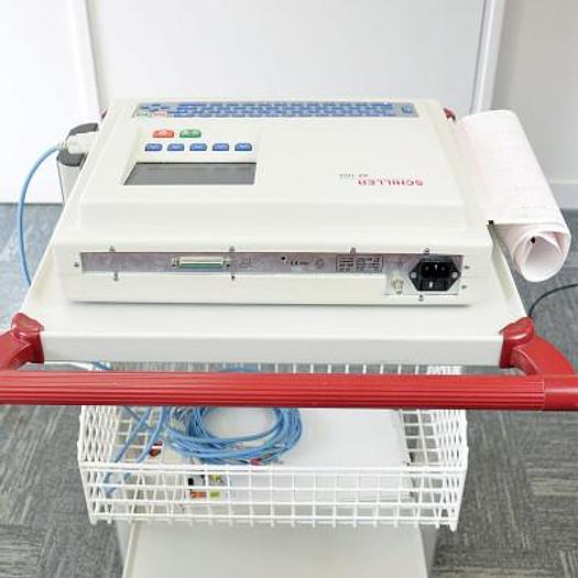 Used SCHILLER CARDIOVIT AT-102 HIGH-PERFORMANCE MULTIFUNCTIONAL ECG