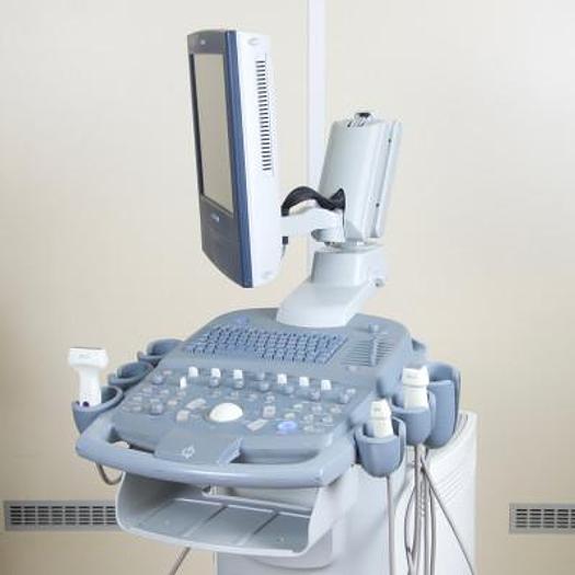 Used SIEMENS ACUSON X300 ULTRASOUND SCANNER WITH 3 PROBES AND FLAT SCREEN