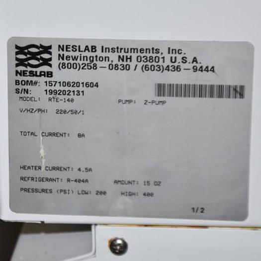 Used NESLAB RTE-140 CIRCULATING WATER BATH WITH COOLING SYSTEM