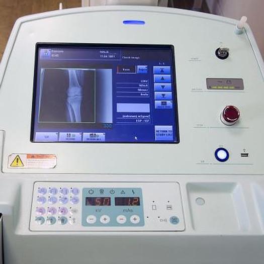 Used DIGITAL BONE-LUNG X-RAY ROOM WITH SHIMADZU MOBILE X-RAY UNIT AND RADIOLUCENT PATIENT CART