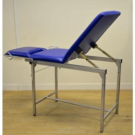DARK BLUE GYNECOLOGICAL EXAMINATION COUCH