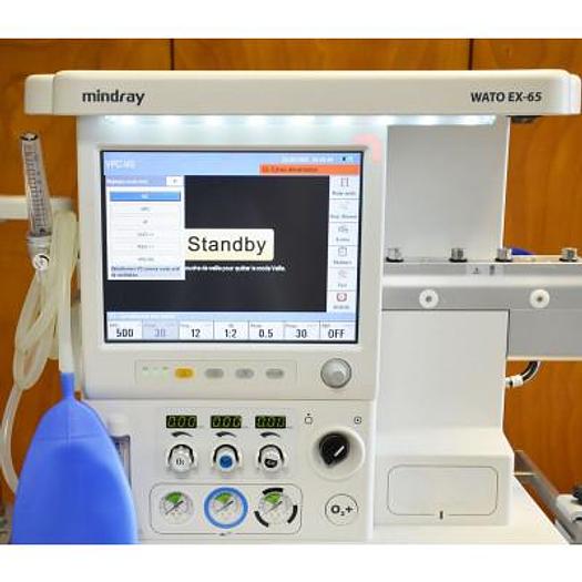 Used MINDRAY WATO EX65 ANESTHESIA VENTILATOR