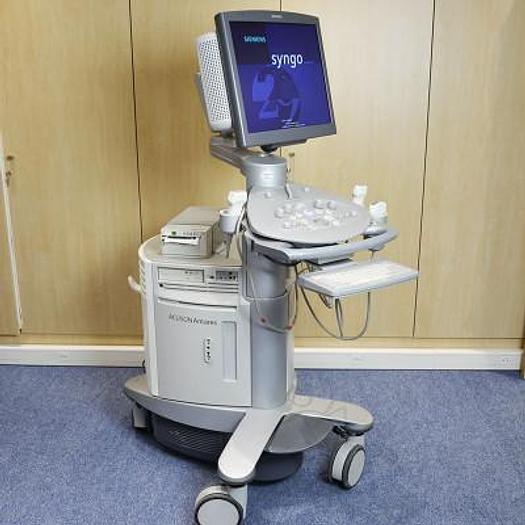 Used SIEMENS ACUSON ANTARES 5 FLAT SCREEN ULTRASOUND SCANNER WITH 3 PROBES