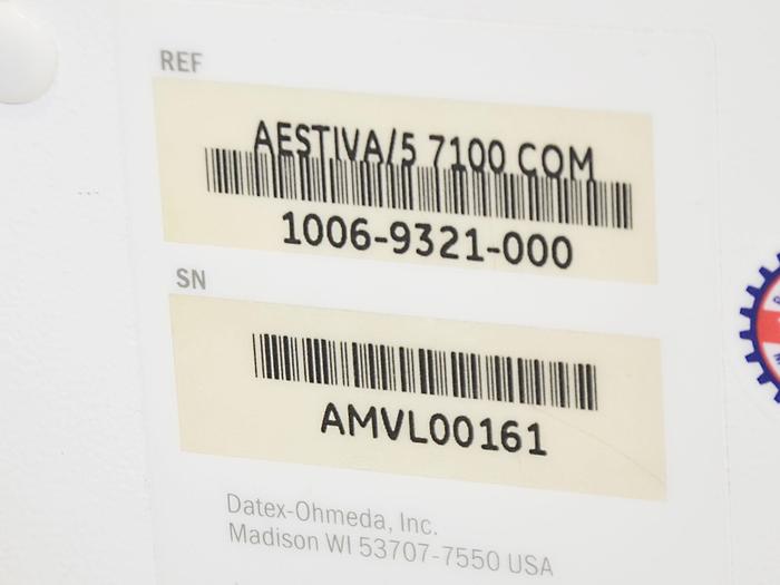 Used DATEX ESTIVA ANESTHESIA VENTILATOR 7100 OHMEDA