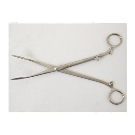 Used LONG NOSE PLIERS 25 CM CURVED STAINLESS STEEL FRANCE