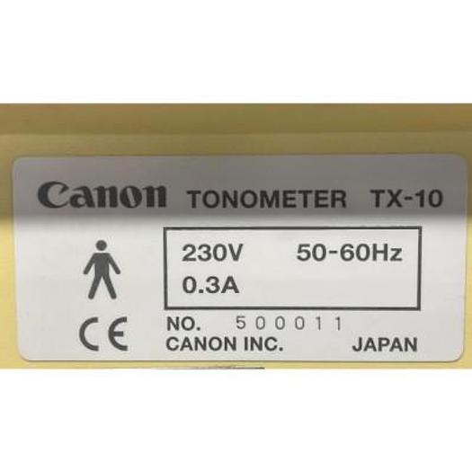 Used AIR TONOMETER (CONTACTLESS) CANON model TX-10