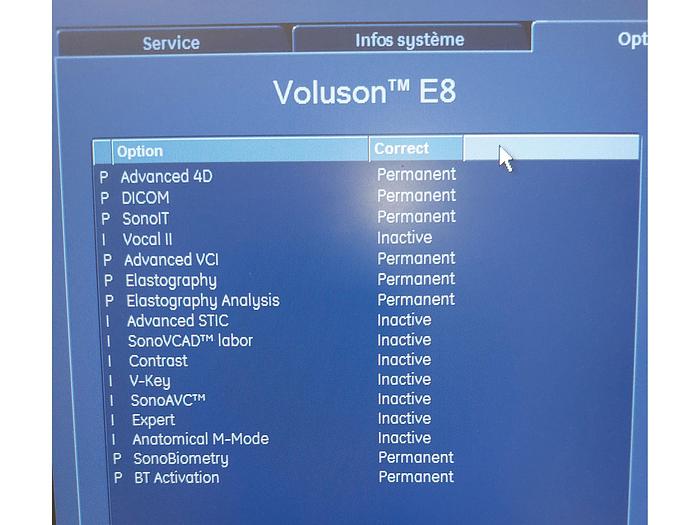 Used VOLUSON E8 GENERAL ELECTRIC ULTRASOUND