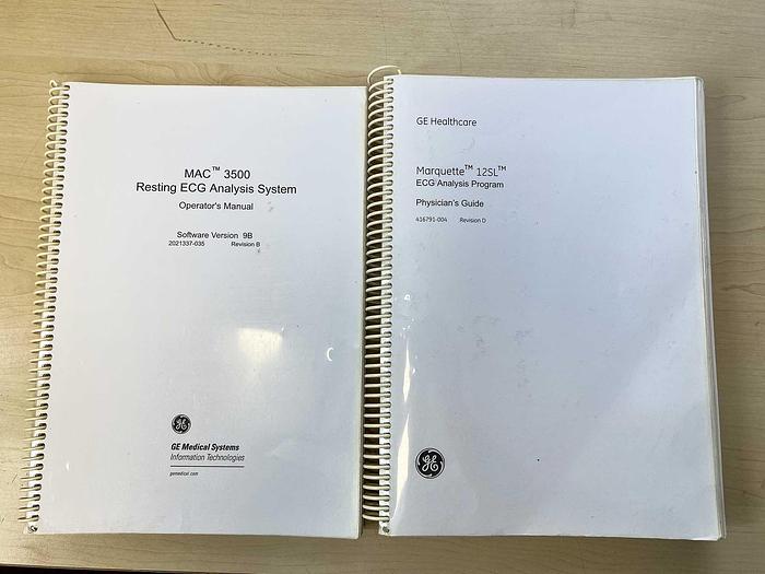 Used ECG ELECTROCARDIOGRAPH GENERAL ELECTRIC MAC 3500