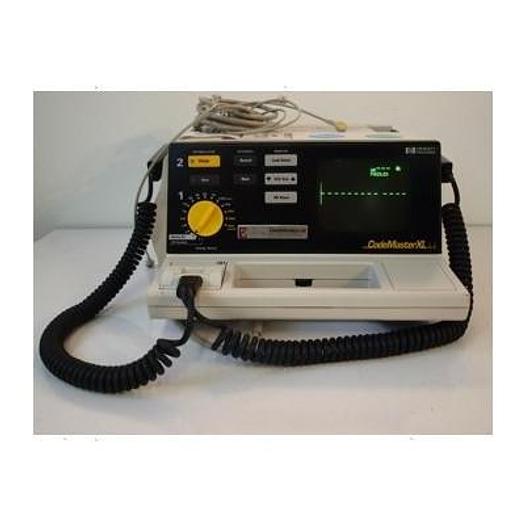 Used DEFIBRILATOR CODE MASTER XL AV SCOPE, RECORDER, SYNCHRO
