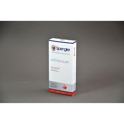 STETHOSCOPE SPENGLER STETHOCOLOR DOUBLE PAVILLON ADULT BLACK - NEW