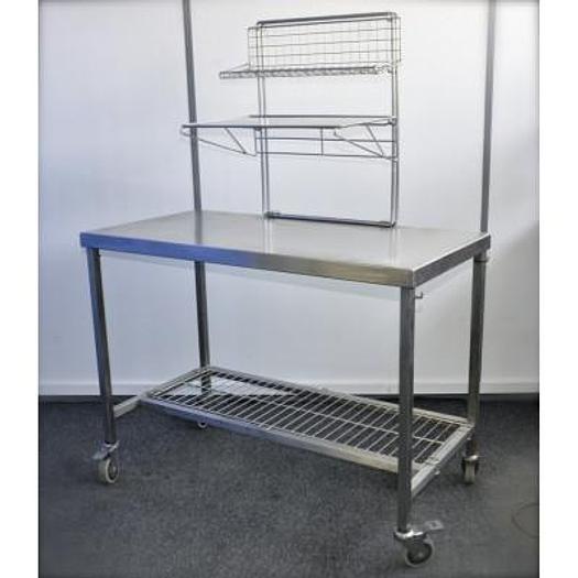 STAINLESS STEEL BLOCK CART AS NEW 60X120X160CM