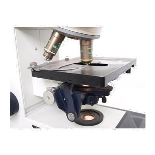 Used LEITZ DMRB LAB MICROSCOPE WITH 3 UNUSED OBJECTIVES