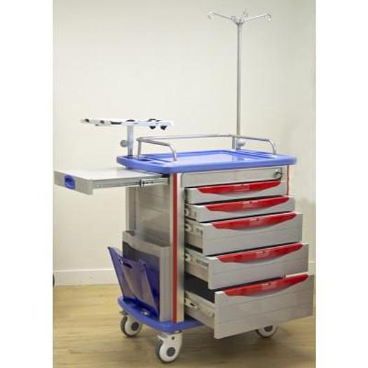 5-DRAWER EMERGENCY CART