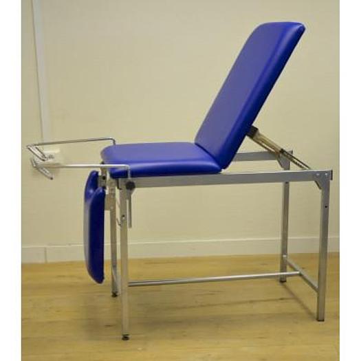 DARK BLUE GYNECOLOGICAL EXAMINATION COUCH