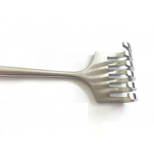ECARTEUR VOLKMANN 21CM MOUSSE 6 DENTS (VOLKMANN RETRACTOR BLUNT 6 PRONGS 21CM)