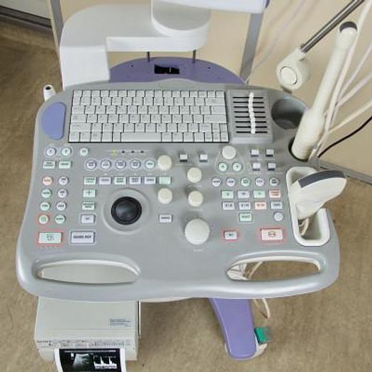 Used ALOKA SSD-3500 PROSOUND COLOR DOPPLER ULTRASOUND SCANNER,FLAT SCREEN,2 PROBES