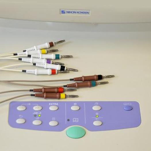 Used CARDIOFAX V 12-CHANNEL/15-CHANNEL DIGITAL RESTING AND EXERCISE ELECTROCARDIOGRAM WITH LARGE 12" DISPLAY SCREEN