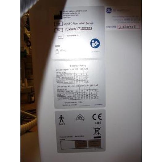 Used BRILLIANCE AMPLIFIER (04/2018) GENERAL ELECTRIC FLUOROSTAR for general and vascular applications