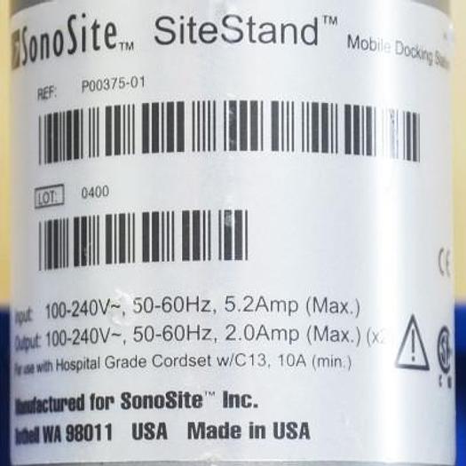 Used SONOSITE 180 PORTABLE ULTRASOUND SCANNER WITH CONVEX ABDOMINAL AND LINEAR SUPERFICIAL PROBES