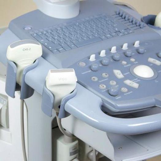 Used SIEMENS ACUSON X150 ULTRASOUND SCANNER WITH 3 PROBES AND FLAT SCREEN