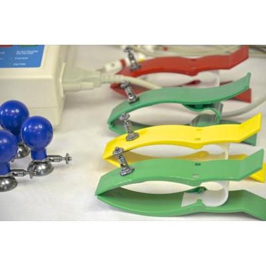 Used SCHILLER AT1 3-CHANNEL ECG WITH ECG ELECTRODE BELT AND PATIENT CABLE