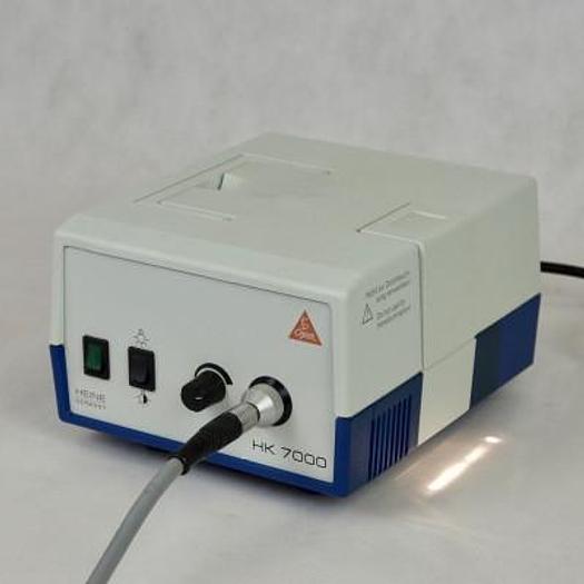Used FLEXIBLE FIBER OPTIC EXAMINATION LAMP AND HEINE HK 7000 PROJECTOR