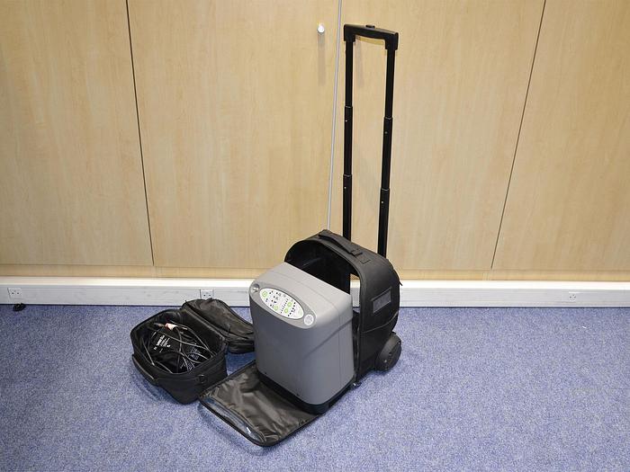 Used DEVILBISS iGO PORTABLE OXYGEN CONCENTRATOR WITH CARRYING CASE