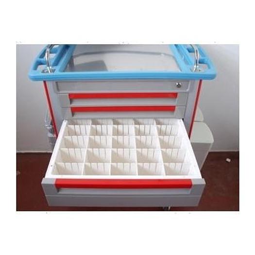 5-DRAWER EMERGENCY TROLLEY+STORAGE +TAB NOT YET USED