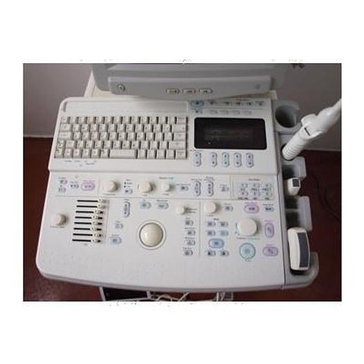 Used GE LOGIQ 500 PRO COLOR DOPPLER ULTRASOUND SCANNER WITH 4 PROBES