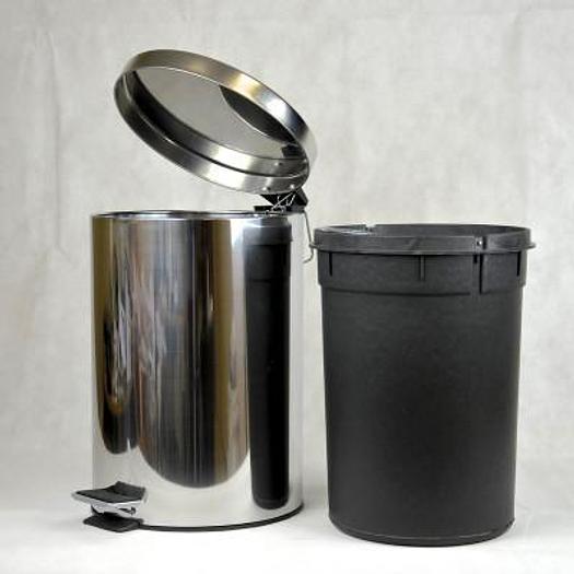 20-LITRE STAINLESS STEEL PEDAL GARBAGE CAN