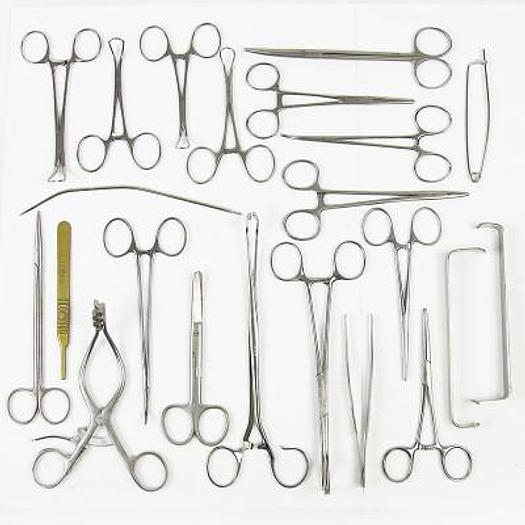 Used SET OF INSTRUMENTS FOR BREAST SURGERY IN AUTOCLAVE BOX