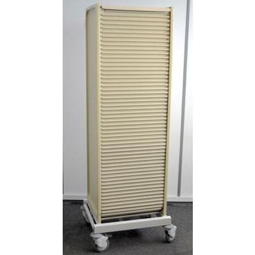 Used TALL MOBILE CURTAIN CABINET (WITHOUT TRAYS)