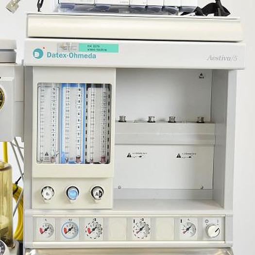 Used DATEX OHMEDA AESTIVA 5 ANESTHESIA VENTILATOR WITH ANESTHESIA MONITOR