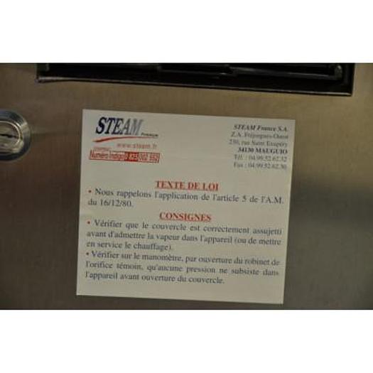 Used AUTOCLAVE SMI STERIMATIC TYPE STE8322 S/N 11876, DOUBLE DOOR 6 BASKETS,