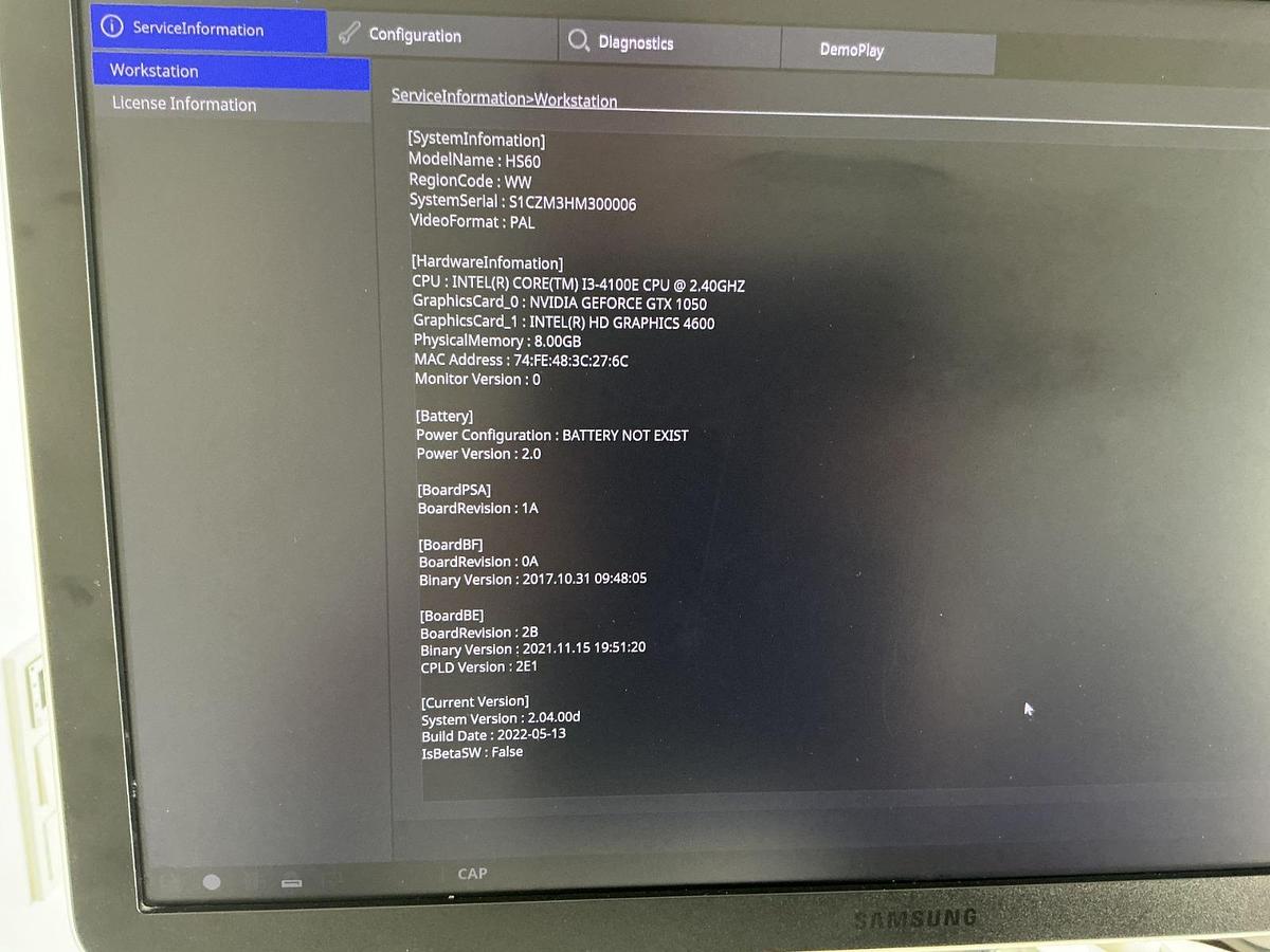 D'occasion ECHOGRAPHE SAMSUNG HS60 (2019)