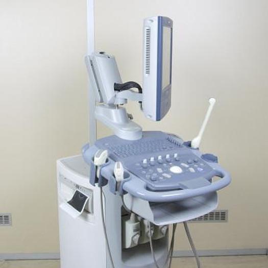 Used SIEMENS ACUSON X150 ULTRASOUND SCANNER WITH 3 PROBES AND FLAT SCREEN