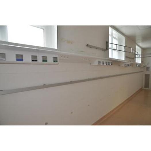 Used RECOVERY ROOM RAMP WITH 7 STATIONS EACH CONTAINING 02, NITROUS OXIDE, AIR, 2 X VACUUM